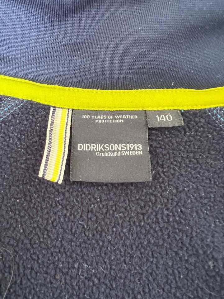 Didriksons Jacke Fleecejacke blau Gr. 140 in Spenge