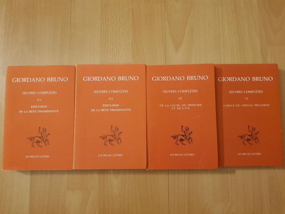 4x Giordano Bruno Œuvres complètes française livre Buch Bücher  f in Frankfurt am Main