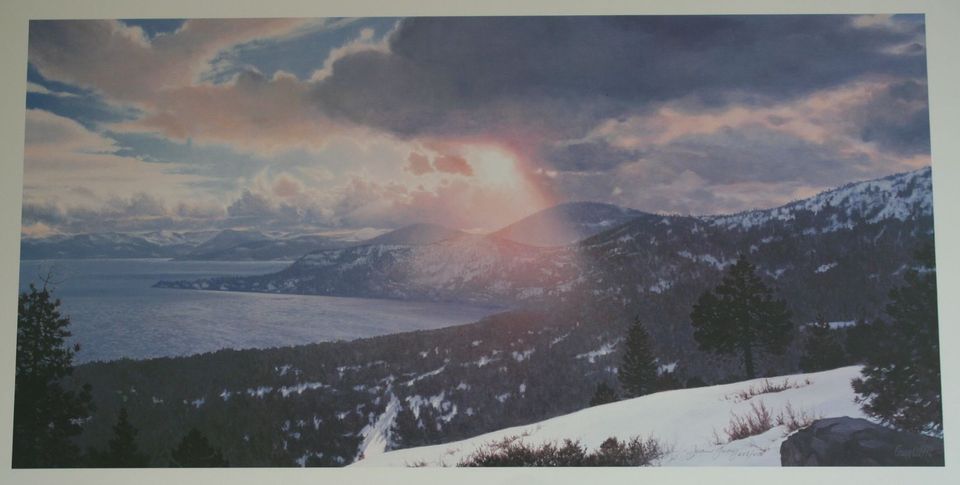 Bild, Lithografie, Lake Tahoe Kalifornien, limitierte Auflage in Nürnberg (Mittelfr)