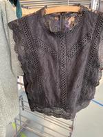 Bluse T Shirt kurzarm Sommer schwarz Only S boho spitze Hessen - Rodenbach Vorschau
