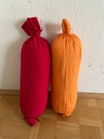 2 x Körperkissen mit Bezug rot / orange  Länge 43 cm Düsseldorf - Flingern Nord Vorschau