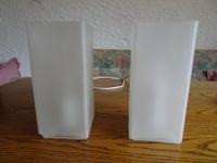 Lampen zum Stellen, Milchglas, H 22 cm,  H /B 10 x 10 cm, gebrauc Bayern - Fürstenzell Vorschau