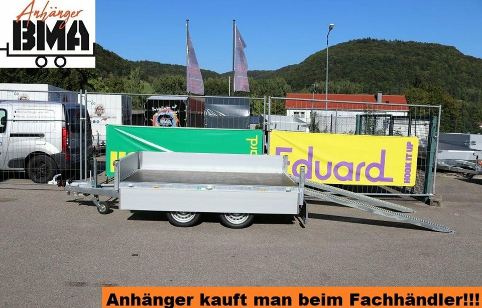 EDUARD Multitransporter Anhänger 260x150x30 2700kg Ladehöhe 63cm in Mühlhausen im Täle