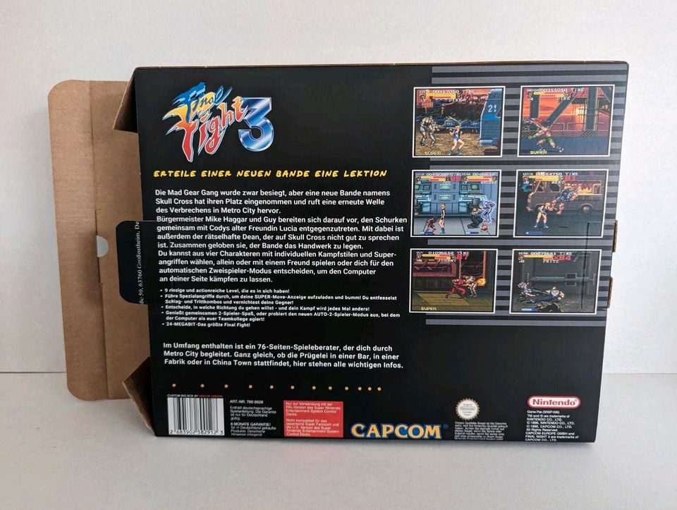 BIG BOX - Final Fight 3 - SNES SUPER NINTENDO Verpackung in Hannover