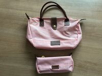 Handtasche aus Nylon faltbar rose rosa braun mit Kosmetiktasche Rheinland-Pfalz - Andernach Vorschau