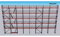 Plettac - Gerüst Komplettpaket 246qm - Feldlänge 2,50m -Länge 20,00m - Arbeitshöhe 12,30m - 240qm, 245qm, 250qm Hessen - Eschenburg Vorschau