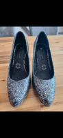 Bugatti Pumps Silber bequemer Absatz Gr. 38 Party Business Leder Kiel - Mitte Vorschau