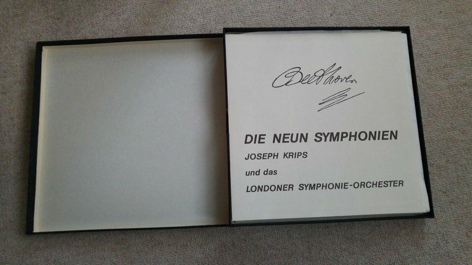 Beethoven - Die Neun Symphonien, ca 50 Jahre alt, aber wie neu in Meschede