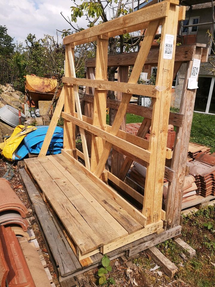 2 Fensterböcke Transport aus Holz 200x55x165 200x95x155 in Bad Krozingen