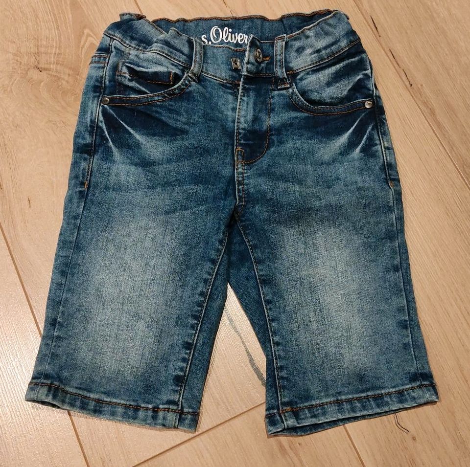 S.Oliver kurze Hose Jeans blau Größe 134 wie NEU in Schelklingen