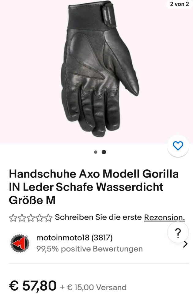 Motorradhandschuhe Größe 12 XXL in Hessen