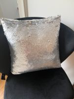 H&M Home Kissen Pailletten Silber München - Schwabing-Freimann Vorschau