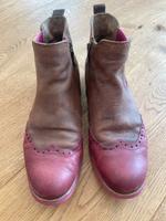Tamaris Stiefeletten Leder, braun-pink Gr.40 Nordrhein-Westfalen - Erftstadt Vorschau