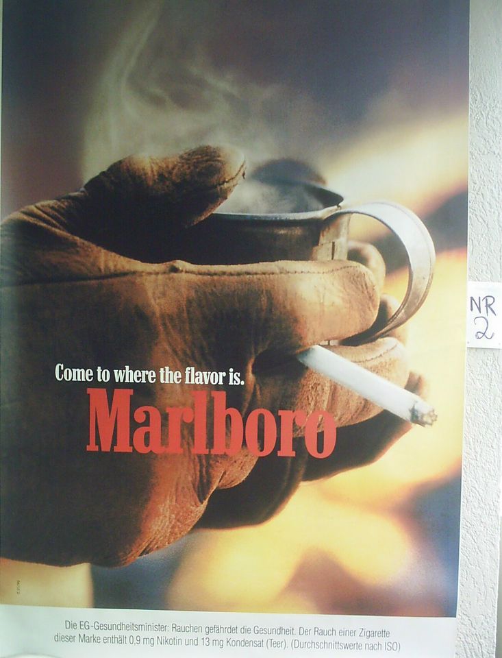 MARLBORO - REVAL - Zigaretten Werbeposter 118cm x 175cm in Neuburg a.d. Donau