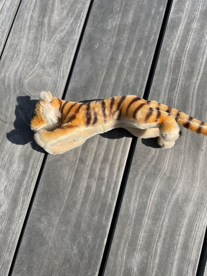 Steiff Kuscheltier Tiger Plüsch Vintage Sammlerstück in Gersthofen