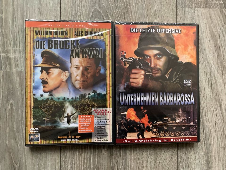 Die Brücke am Kwai & Unternehmen Barbarossa DVD NEU in Langenhagen