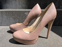 Buffalo Highheels Plateau Leder Beige Nude 40 topp Zustand Hessen - Friedrichsdorf Vorschau