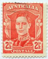 Australien, King George, orange, 2,5 d, 100 Jahre alt Nordrhein-Westfalen - Lippstadt Vorschau