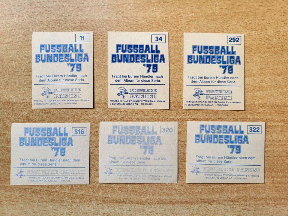 Panini Fussball Bundesliga 79 Sticker aussuchen 1979 1978/1979 in Bremen