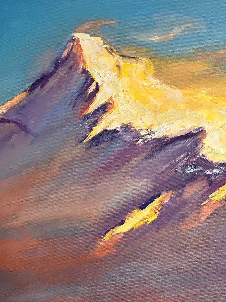 Ölgemälde «In den Alpen» 70x90cm - Unikat - handgemalt - signiert in Holzgerlingen