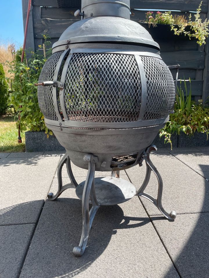 Gartengrill Kamin Grill Stand Grill Upcycling in Waldbröl