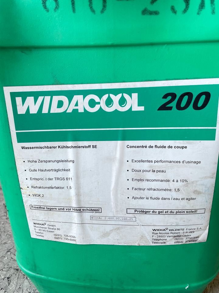 Wassermischbarer Premium Kühlschmierstoff Widacool 200 ca.20 L in Grassau