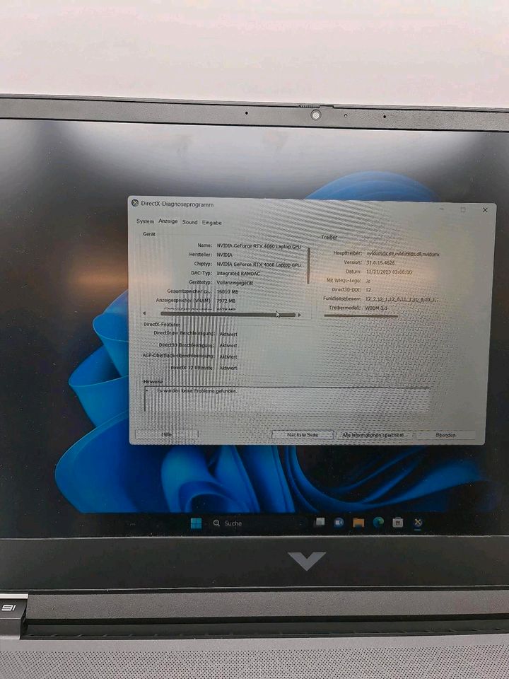 HP Victus 16,Intel Core i7-13700H,16GB Ram,RTX 4060,500GB SSD in Bochum