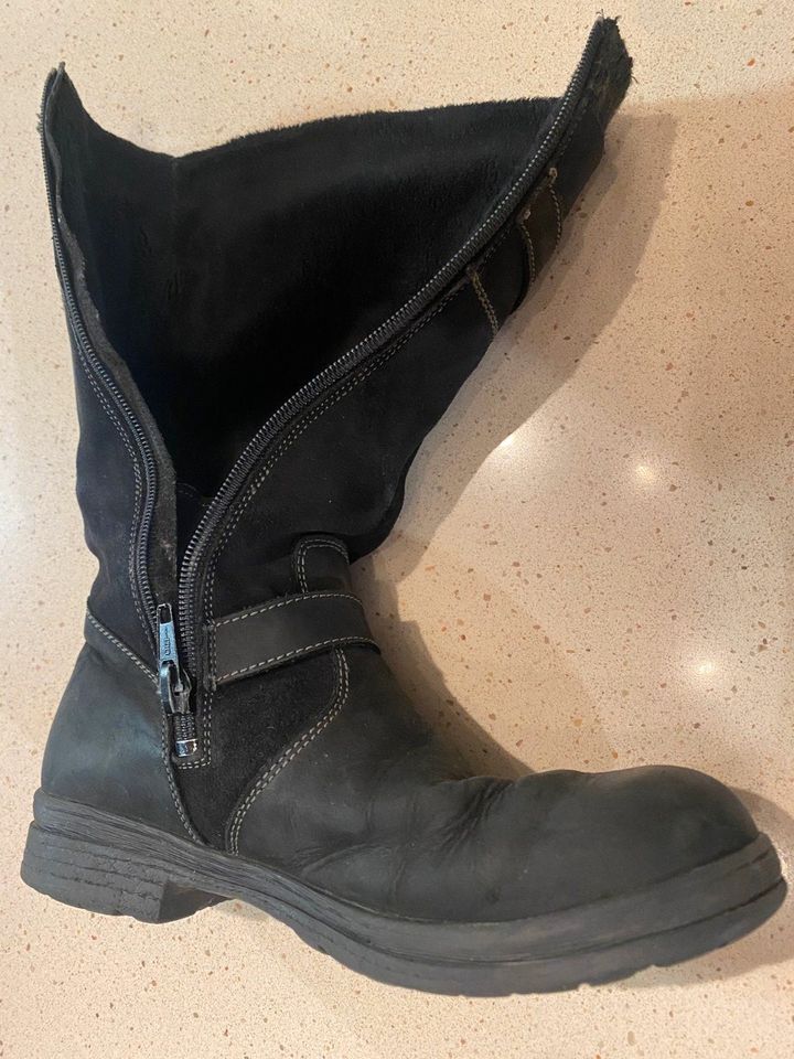 Däumling Wildleder Mädchen Stiefel, Größe 38 gefüttert, SympaTEX in Mühldorf a.Inn