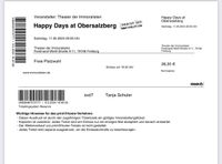 Verkaufe 1 Ticket für “Immoralisten” “HAPPY DAYS AT OBERSALZBERG Baden-Württemberg - Wittnau Vorschau