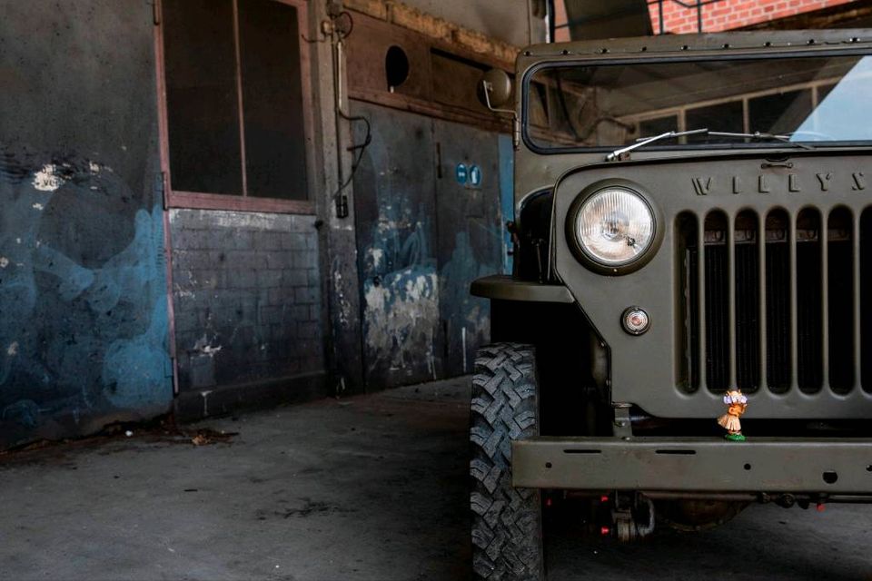 Jeep Willys Overland von der Schweitzer Arme in tollem Zustand in Freiberg am Neckar