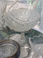 Antik Glas Silber Fußschale Schälchen Shabby chic brocante Hessen - Wehrheim Vorschau