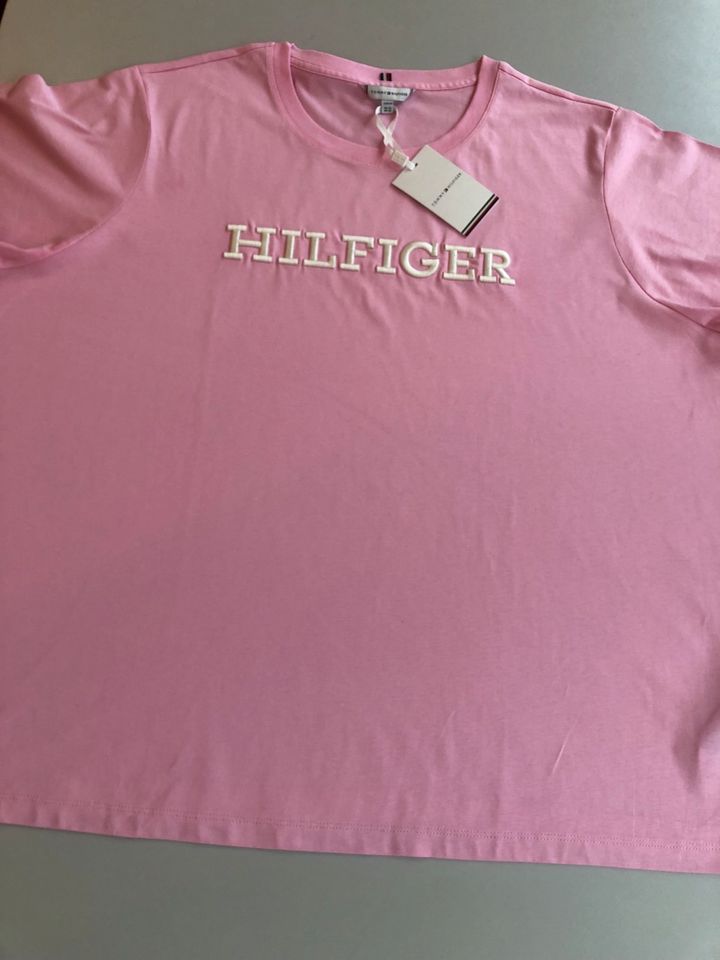 Tommy Hilfiger Gr. 54 CURVE WW0WW40147 Rosa T Shirt in Künzelsau