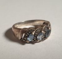 Ring Silberring antik mit Aquamarin (?) Nordrhein-Westfalen - Castrop-Rauxel Vorschau