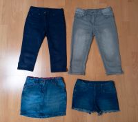 3x Shorts kurze Hose , 1x Rock Gr. 140 , Jeansshorts Jeansrock Nordrhein-Westfalen - Finnentrop Vorschau