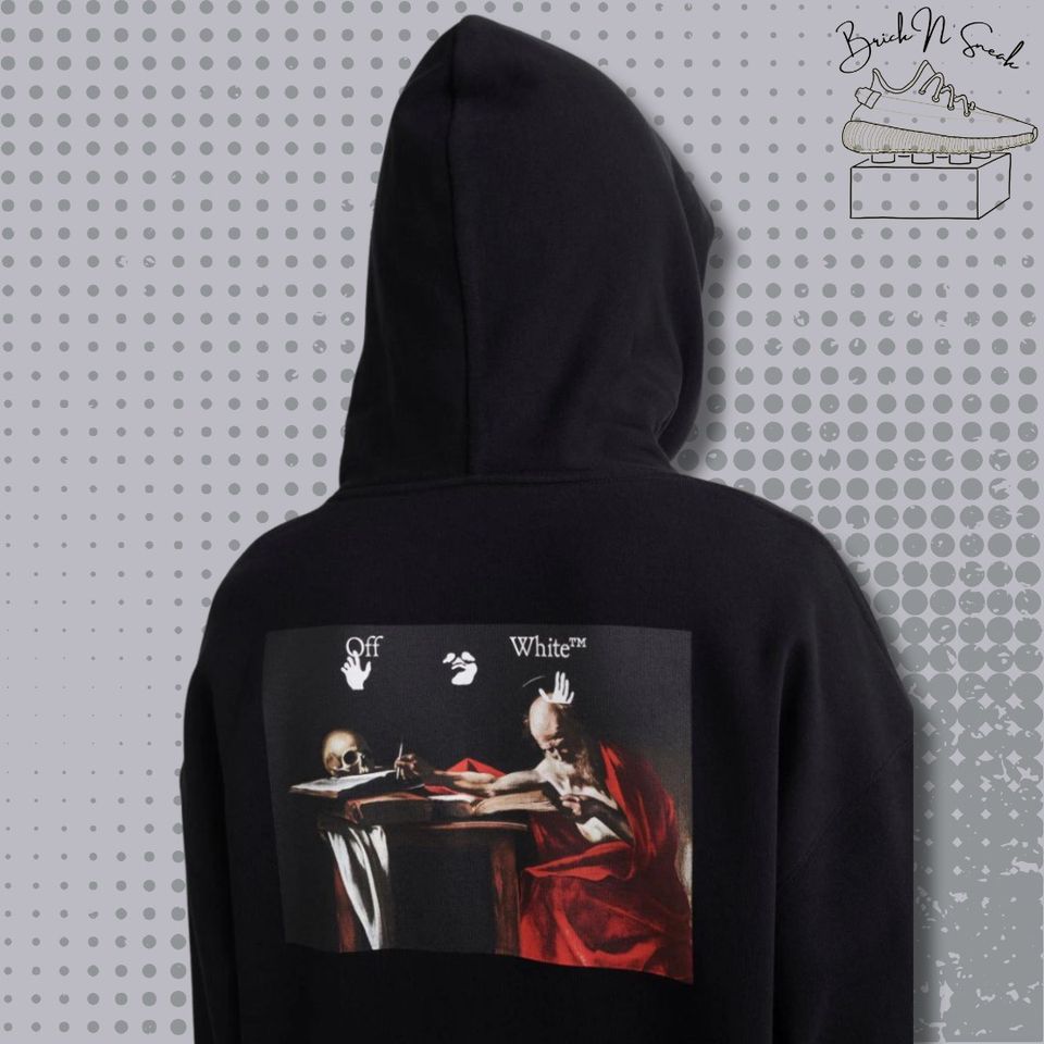 Off-White Hoodie mit Caravaggio-Print (Größe: M) in Karlskron