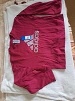 adidas Damen Sweatshirt Kurzpullover in Beere neu Gr 38 Brandenburg - Rangsdorf Vorschau