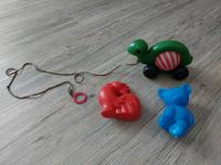 DDR Baby Spielzeug Ziehtier Schildkröte Bär Hahn retro vintage Brandenburg - Ruhland Vorschau