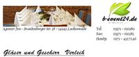Gläser und Geschirr Verleih Brandenburg - Luckenwalde Vorschau
