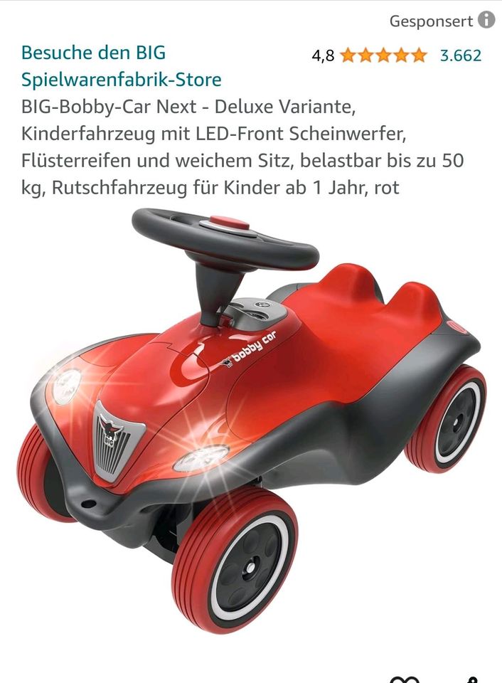 Bobbycar next mit Licht und Schubstange in München