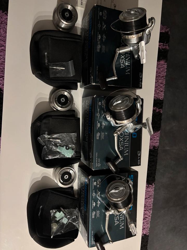 3x Shimano Aero Technium mgs 10000 xsa, incl. Zubehör, Fox, Daiwa in Malsch