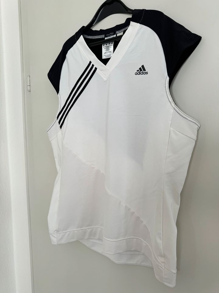 Damen Adidas Sport Shirt, weiß, Größe 46 in Marktoberdorf