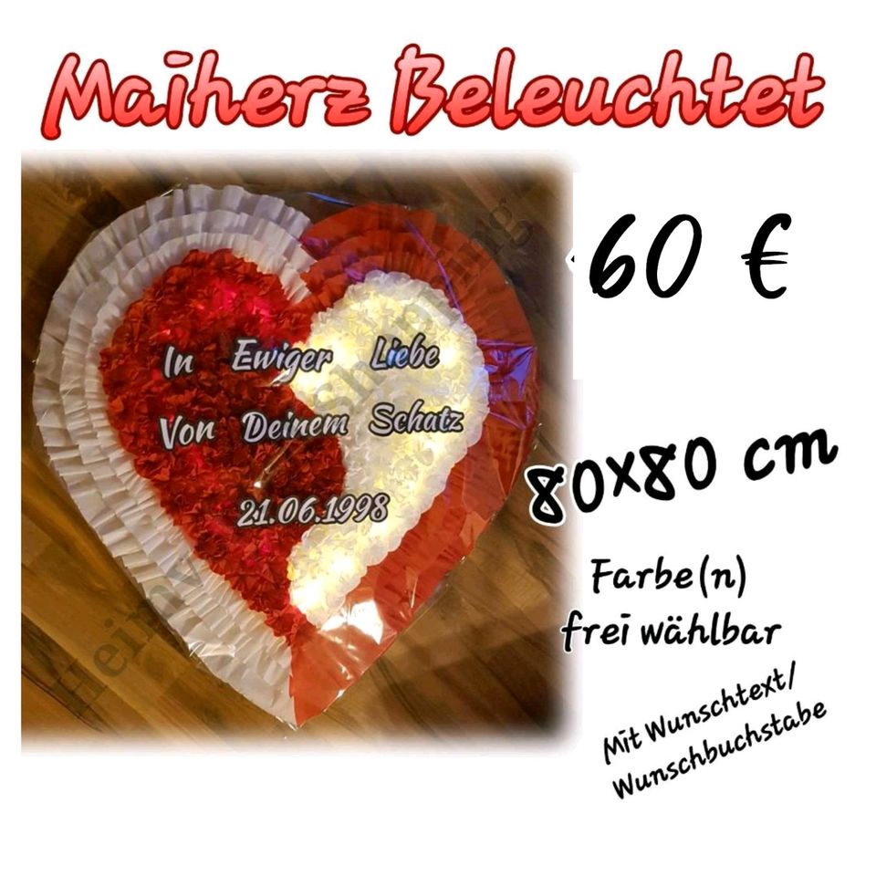 Maiherz ♥️ Maibild ♥️ NEU ♥️ Personalisiert ♥️ in vielen Größen♥️ in Inden