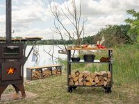 BJOERN Grizzly Grillwagen Corten Eschenholz Tischplatte Holzlager Sachsen-Anhalt - Stendal Vorschau