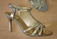 Sandale Strass wie neu 37 Brautsandale Brautschuh Glitzer gold Chemnitz - Zentrum Vorschau