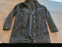 Jeansjacke schwarz Distressed Look Gr L Bayern - Beratzhausen Vorschau