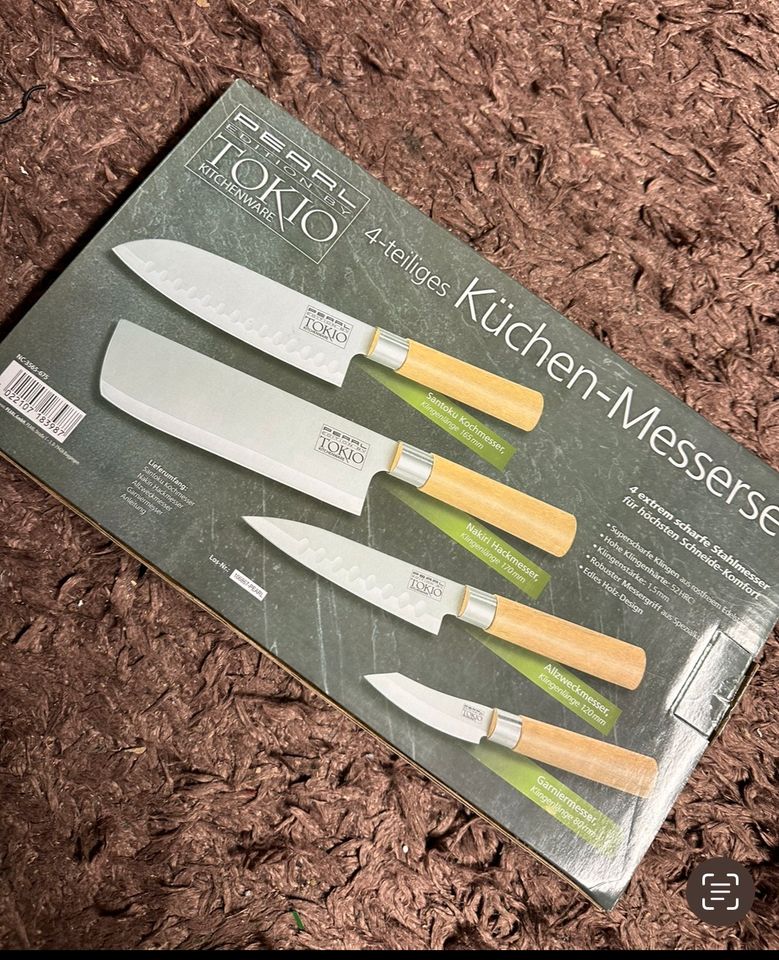 TokioKitchenWare 4-teiliges Küchen-Messerset Edelstahl NP 50€ in Ahlen