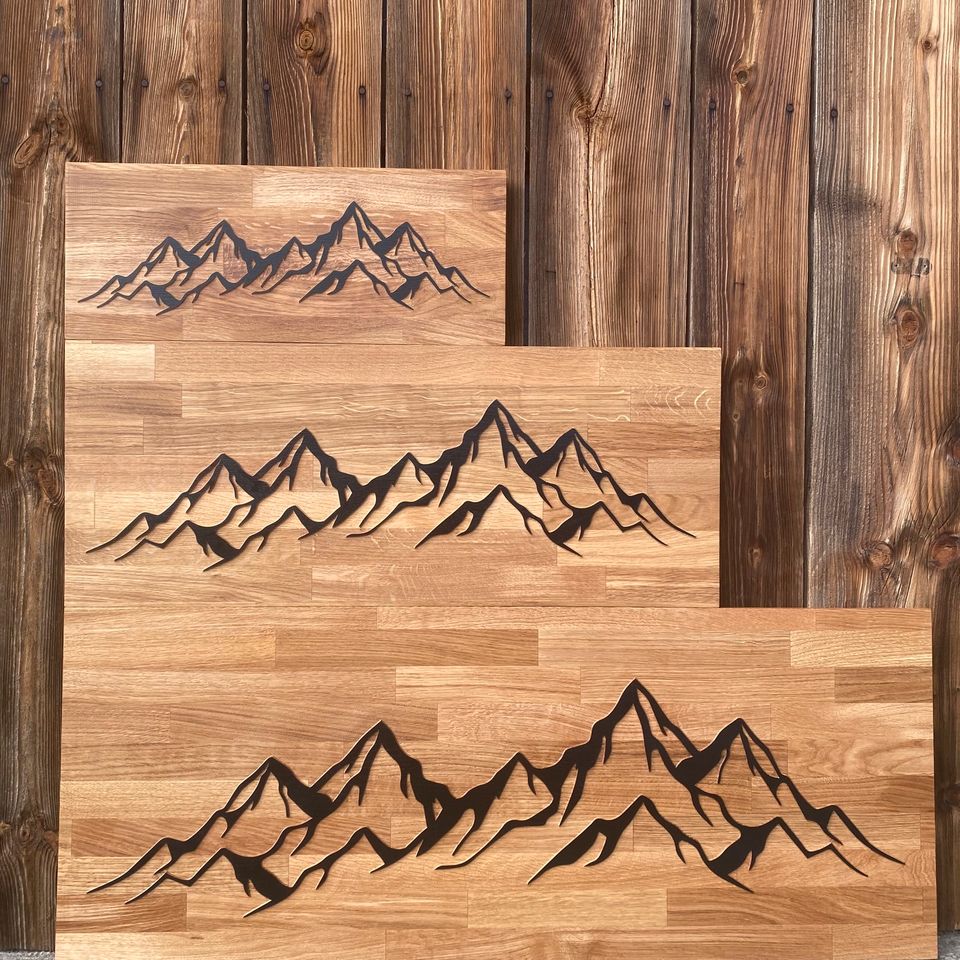 Bergkette als Wandbild | Berge | Wandbehang | Dekoration in Tyrlaching