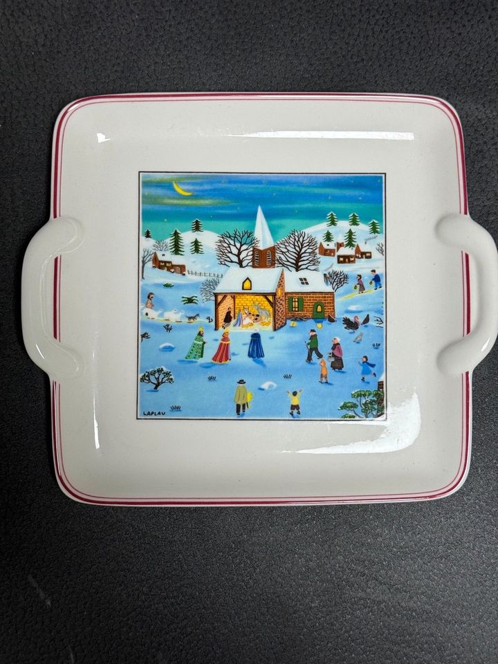 Porzellandose und Kuchen/Keksplatte von Villeroy&Boch Christmas in Augustdorf