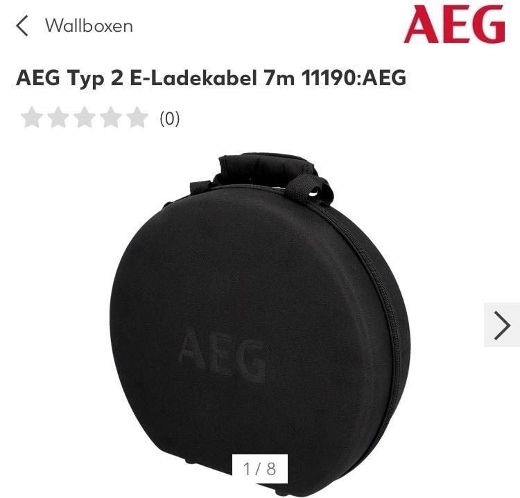 AEG Typ 2 E-Ladekabel 7m NEU!!! in Hambühren