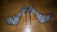 Super, high-high Heels, Animal Print, Silber. Gr. 39 Nordrhein-Westfalen - Dorsten Vorschau